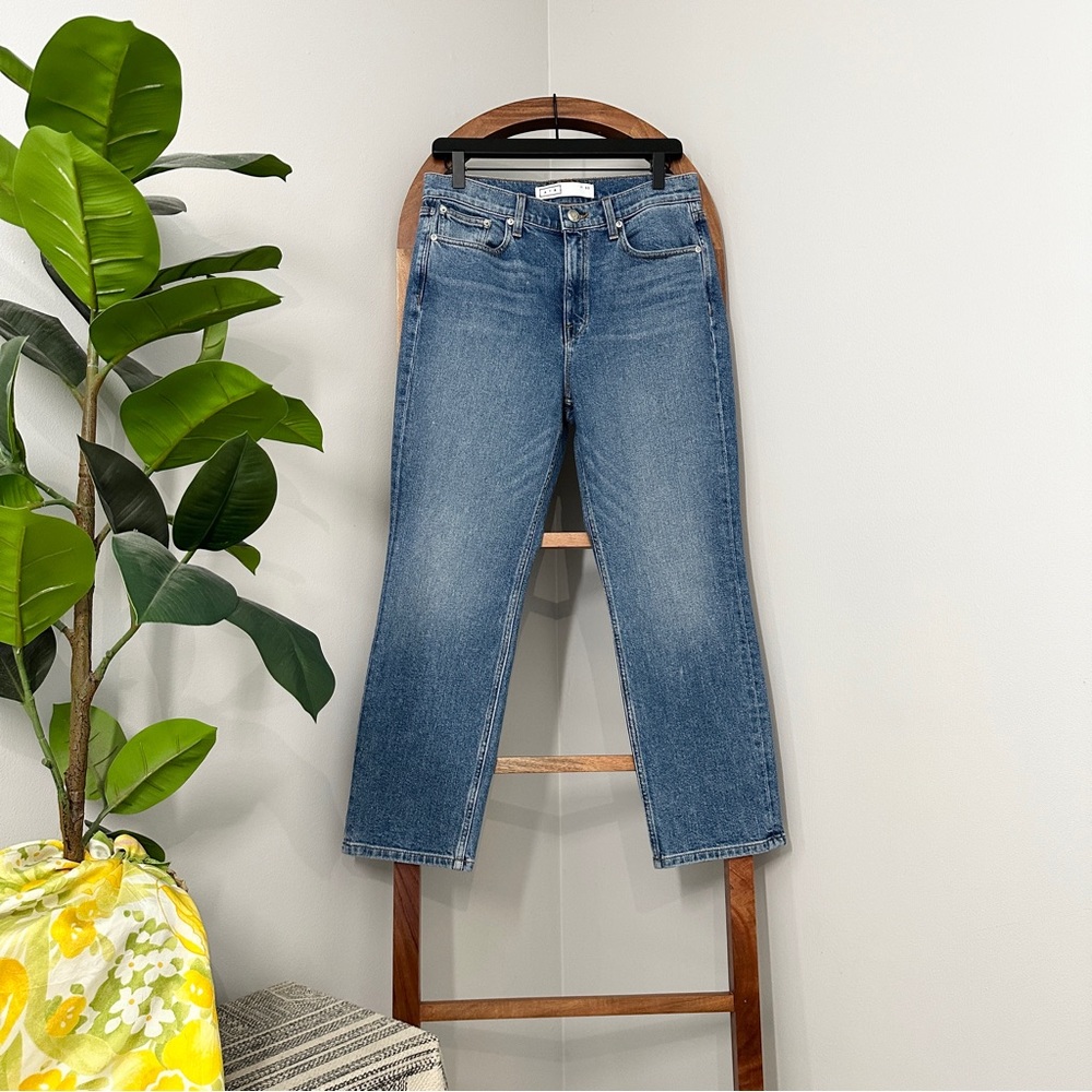 AYR 30 The Yes Yes Yes Denim Straight Leg Cropped Jeans